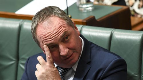 Labor hit Mr Joyce with a series of questions about the appointment of his partner to National Party offices. (AAP)