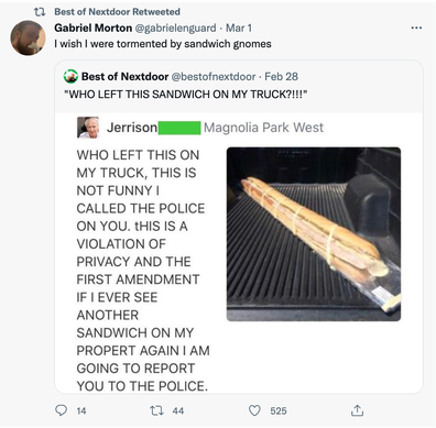 best of nextdoor twitter account shares hilarious neighbourhood drama from bad neighbours