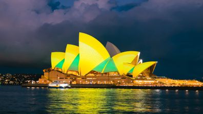The Sydney Opera House sails were illuminated in green and gold in support of the Matildas,  as they take on take on Denmark. Other buildings lit green and gold included the State Library, The Art Gallery of NSW, Luna Park and Commbank Stadium in Parramatta. 