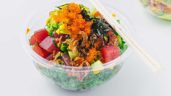 Poku's tuna and toasted sesame poke bowl 