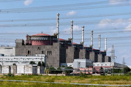 The Zaporizhzhia Nuclear Power Plant.
