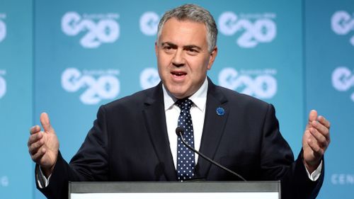 Treasurer Joe Hockey at the G20 Finance Summit in Cairns in September. (AAP)