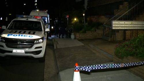 Police have taped off the Bondi building.