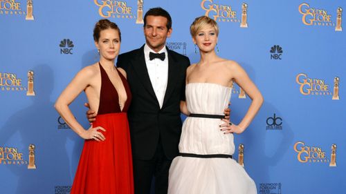 Cooper voiced his support for his co-stars Amy Adams and Jennifer Lawrence. (AAP)
