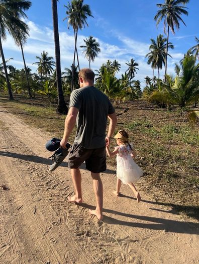 Prince Harry, the Duke of Sussex, with Princess Lilibet in photos shared by Meghan, the Duchess of Sussex, to celebrate her fourth birthday on June 4, 2025.