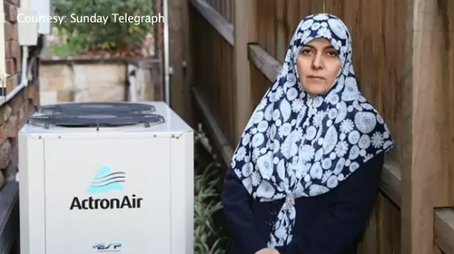 Dr Fatemah Nazaran refuses to turn off the air conditioner and told the family next door she has the right to enjoy it.