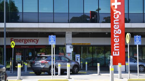 A man remains in the Royal Adelaide Hospital after being shot in the face before crashing into a tree.