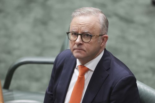 Prime Minister Anthony Albanese at the end of Question Time at Parliament House in Canberra on Wednesday, October 9, 2024. fedpol Photo: Alex Ellinghausen