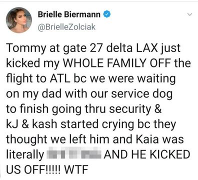 Brielle Biermann Twitter post