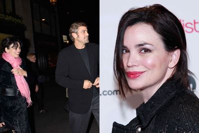 George dated <i>Dumb & Dumber</i> actress Karen Duffy briefly in 1995, during his <i>ER</i> days.<br/><br/>But their fling was short lived and she married John Lambros shortly after, in 1997. They had a son in 2001 named Jack.<br/><br/>(Images: Getty)