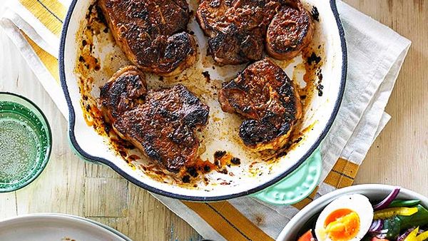 Hayden Quinn's smoky Spanish lamb loin chops