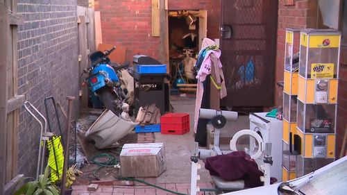 Police seized a number of items from the property. Picture: 9NEWS