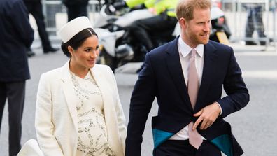 Meghan Markle and Prince Harry arrive at Westminster for Commonwealth Day March 2019