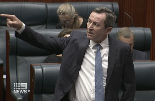 Mark McGowan addressed the 'deeply intimidating and threatening messages' in Parliament on Tuesday.
