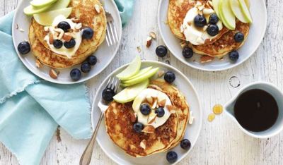 Gluten-free Apple and Almond Pancakes