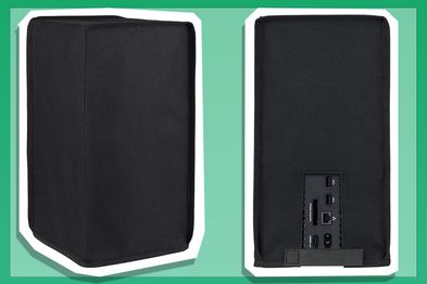 9PR: PlayVital Black Nylon Dust Cover for Xbox Series X Console