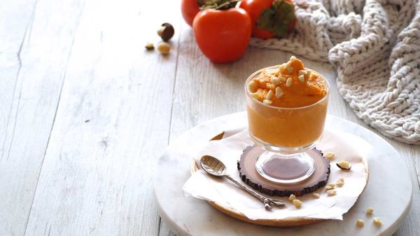 Persimmon ice cream