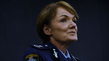 NSW Police Commissioner Elect Karen Webb during the announcement of her position in NSW Parliament House. Sydney, NSW. 24th November, 2021. Photo: Kate Geraghty
