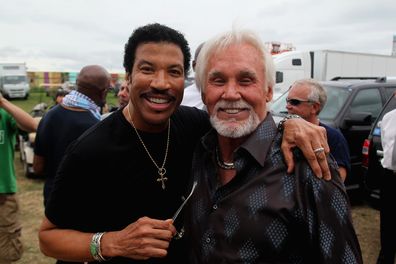 Lionel Richie and Kenny Rogers in 2012.