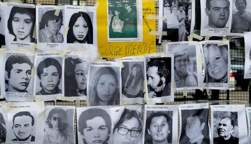 Photos showing some of the victims of Argentina's bloody military-backed purge. (Photo: AP)