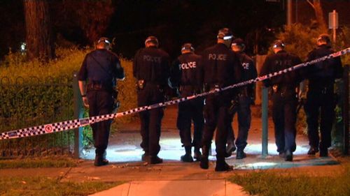 Man in hospital after being shot in thigh at Sydney park