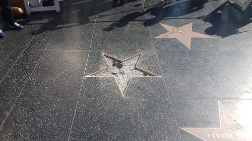 It is not the first time the star has been vandlised which as been smeared with excrement and daubed with a swastika in the past. (9NEWS)