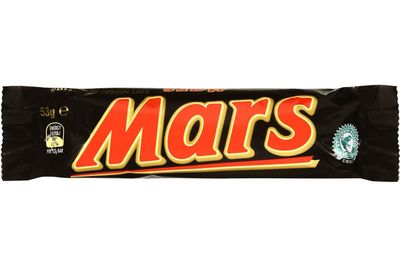 Mars Bar (53g): 30.6g sugar