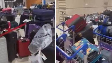An &quot;outrageous&quot; amount of lost luggage has been seen sitting at Auckland Airport.