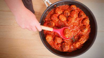 Meatballs in red sauce always capture the imagination and appetite