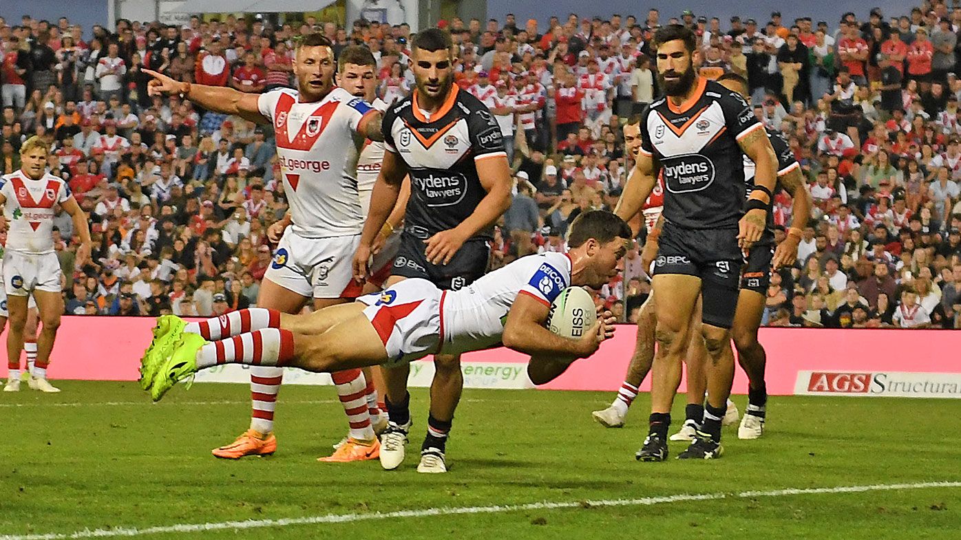Anthony Griffin's half-time spray fuels St George Illawarra Dragons after 'clunky' first half