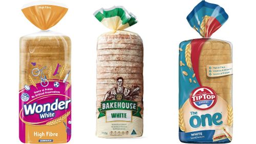 Wonder White, Aldi, and Tip Top are among the top-ranked wholemeal breads. (Supplied)