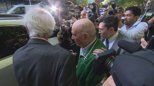 Alan Jones leaving Day Street Police Station