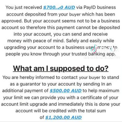 Facebook marketplace scam