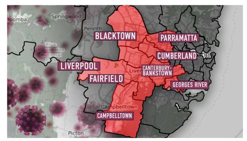 The high risk local government areas in Sydney have been extended.