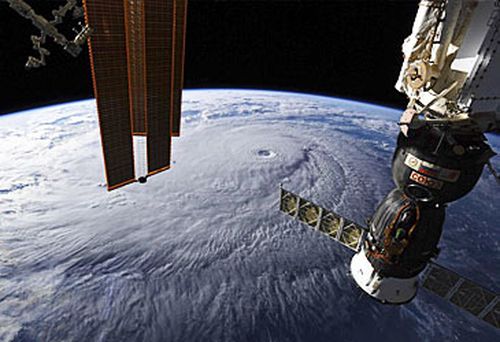 Satellite view of hurricane (NASA)