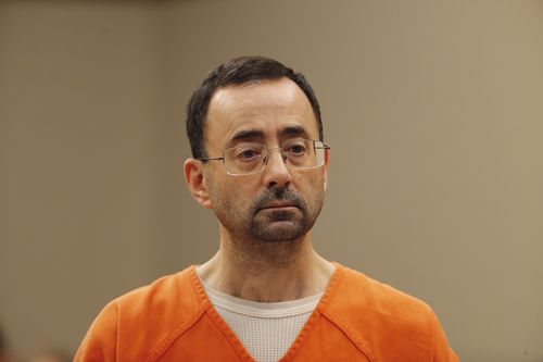 Larry Nassar has been sentenced to 60 years in federal prison for possession of child pornography. (AAP)