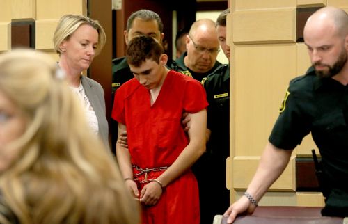 Nikolas Cruz, the teenager accused of the mass shooting which killed 17 people in Florida last week, is behind bars. (AAP)