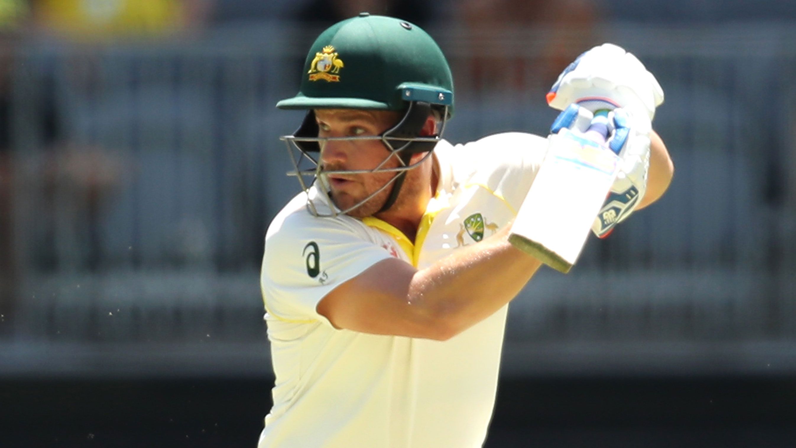 Aaron Finch survives two close LBW shouts as Australia makes promising start