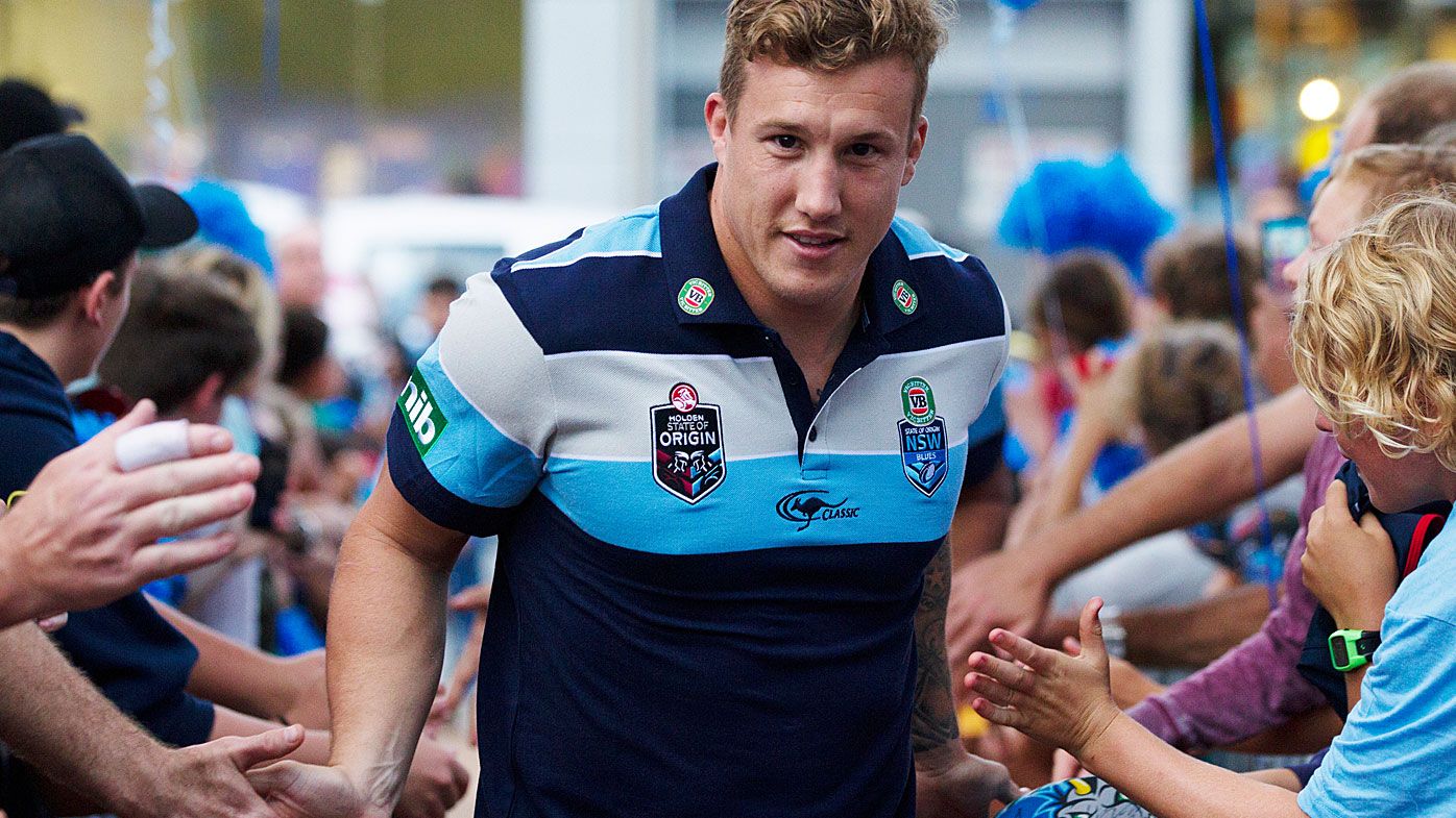 NSW star Trent Hodkinson meets fans in Coffs Harbour in 2015. Photograph by James Brickwood