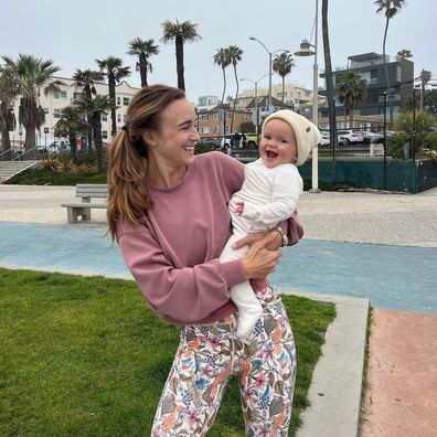 Joe Wicks' wife with baby Leni