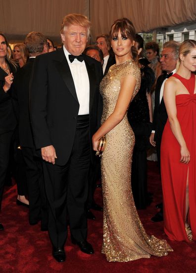 Donald and Melania Trump attend the 2011 Met Gala in New York City.
