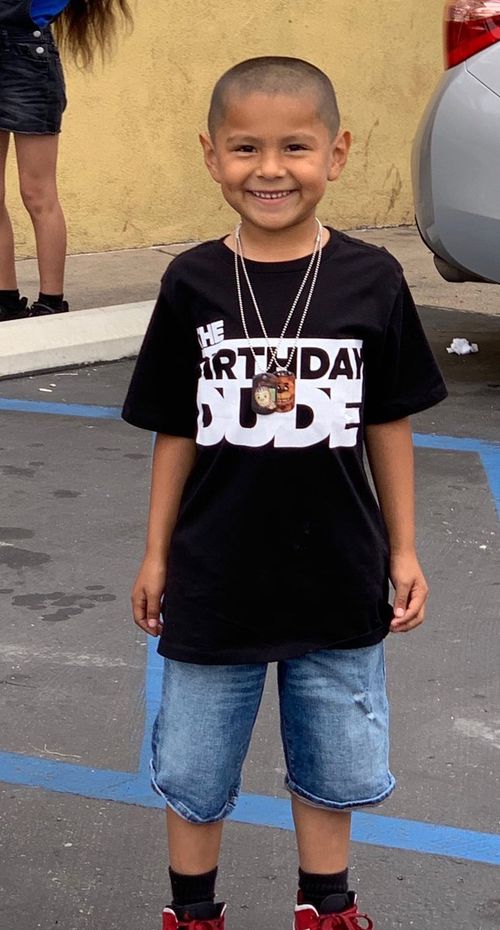Stephen Romero, 6, was killed when a gunman opened fire on a festival in California today.