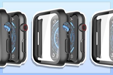 9PR: Misxi 2 Pack Hard PC Case with Tempered Glass Screen Protector Compatible with Apple Watch Series 6 SE Series 5 Series 4
