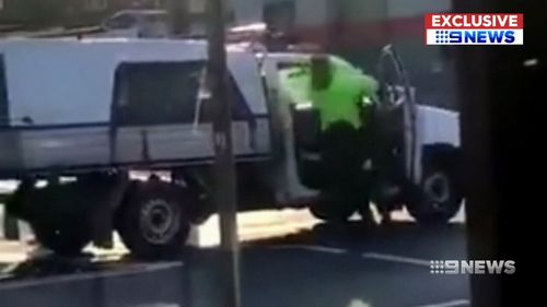 A road rage attack has been caught on camera in Sydney's south-west.