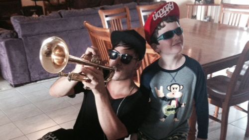 Timmy Trumpet and Toby Bauer. (Lauren Ellis, TODAY Show)