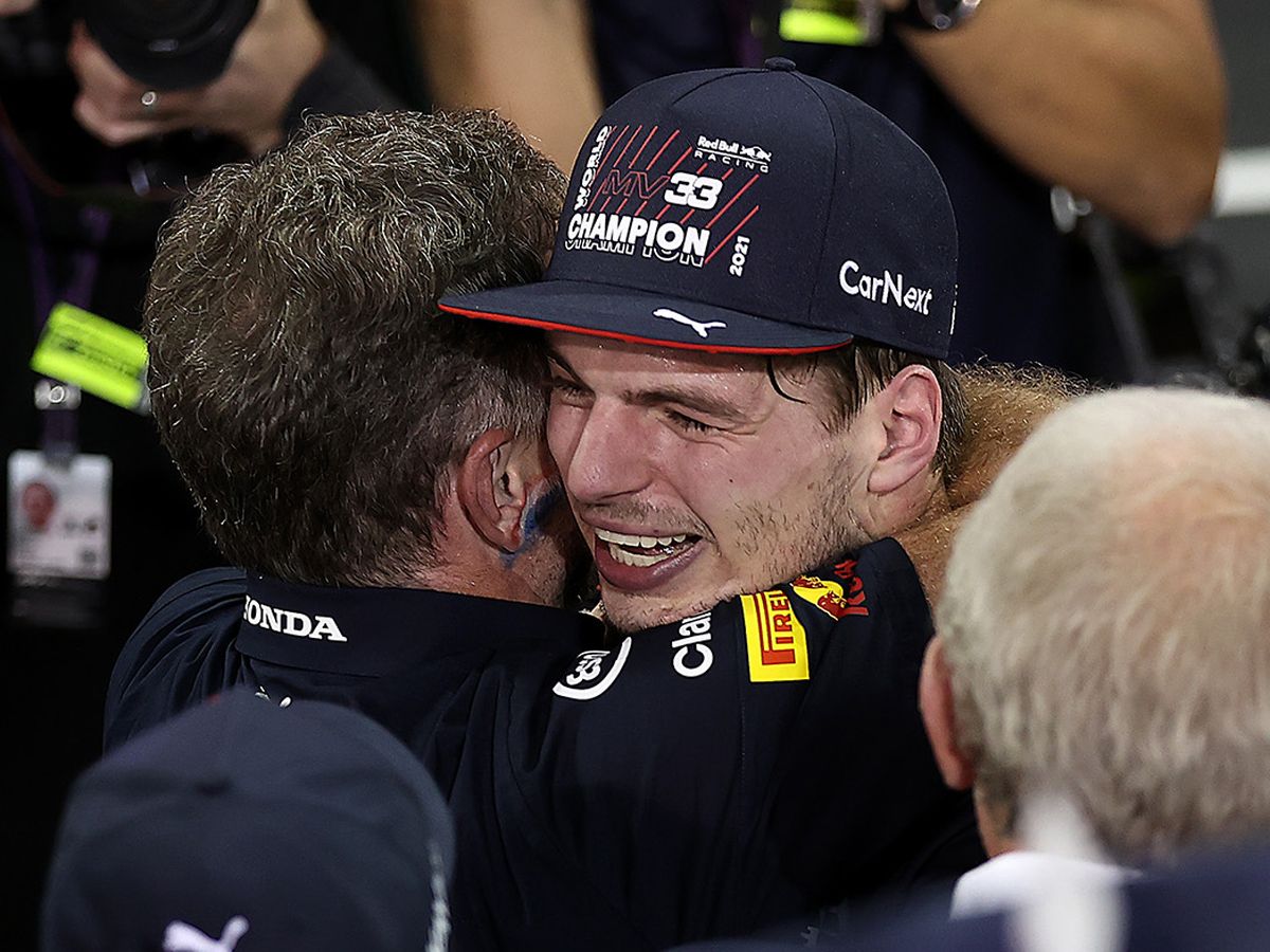 Jos Verstappen wears the world Championship shirt,#f1,#uae,#f12021,#abudhabigp,#win,#maxverstappen  