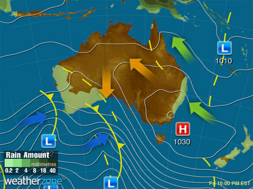 Heavy rain will hit Perth by Friday, with no relief until early next week. 