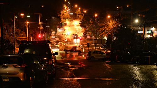 Wind and rain at Avalon on the Northern Beaches, Sydney.