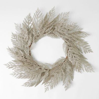 Glitter Fern Wreath
