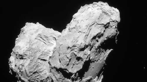 Two comets collided at low speed in the early Solar System to give rise to the distinctive ‘rubber duck’ shape of Comet 67P/Churyumov–Gerasimenko. (Photo: ESA/Rosetta/Navcam)